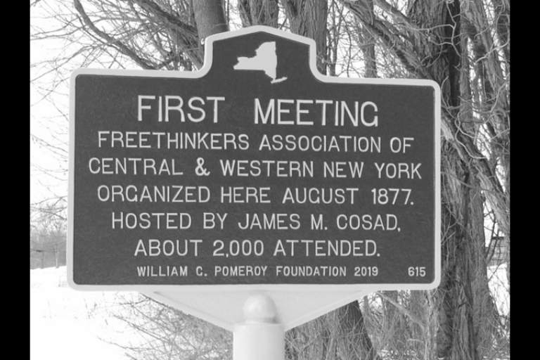 Freethought Meeting Site Receives Historical Marker