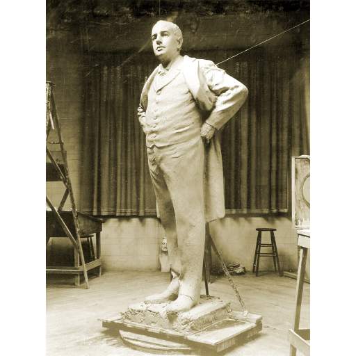 Gutzon Borglum Clay Study for Ingersoll Statue