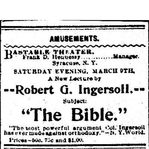 Ingersoll Lecture Ad