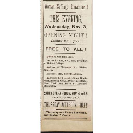 Newspaper Ad for Convention