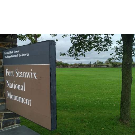 Fort Stanwix Sign and Stockade