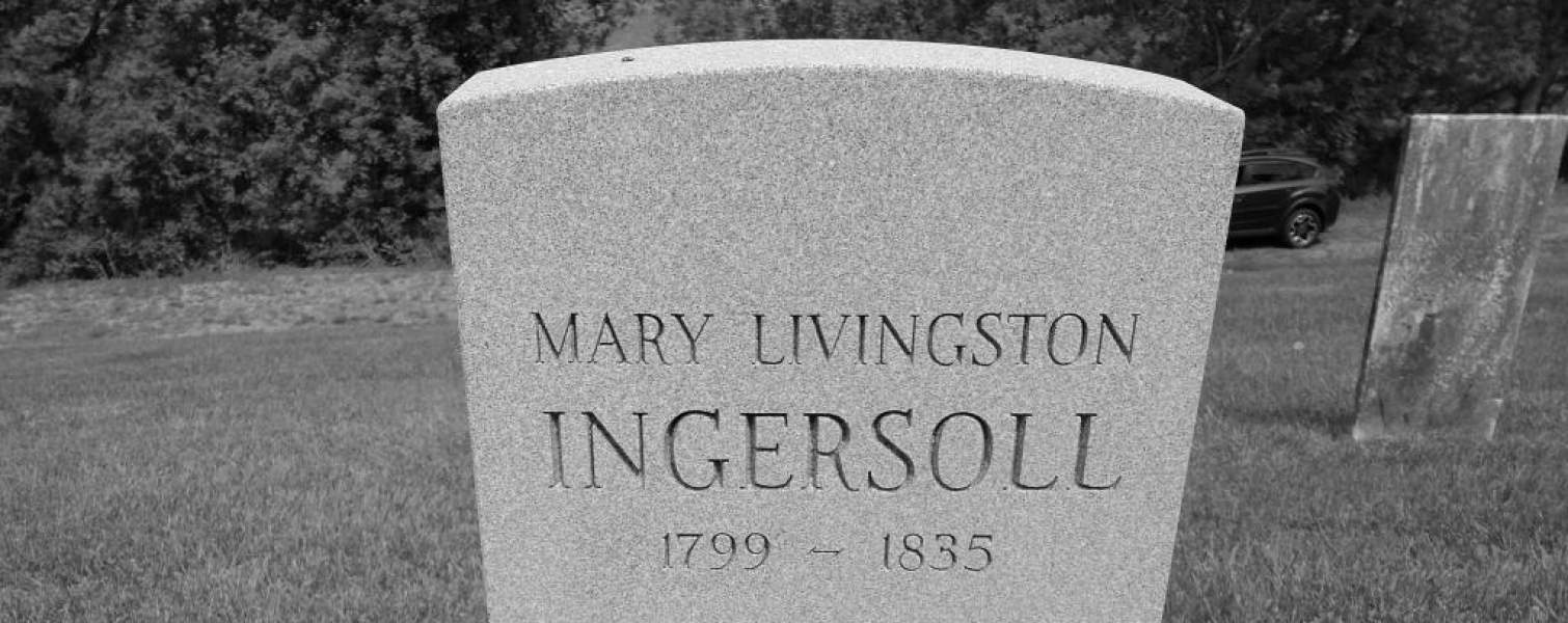 Grave of Mary Livingston Ingersoll Located