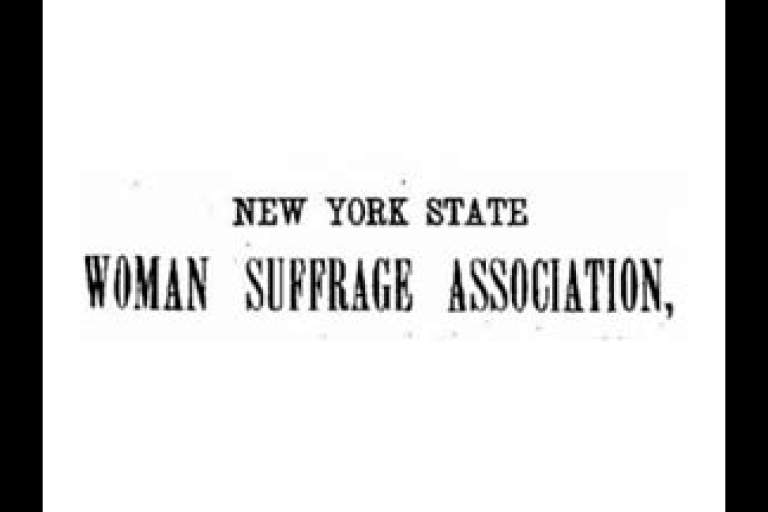 New York State Woman Suffrage Association (NYSWSA)